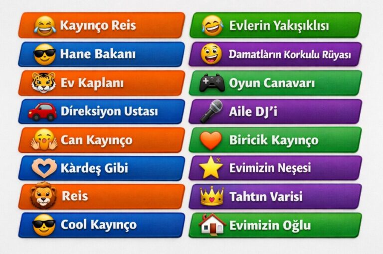 kayınçoyu telefona kaydetme isimleri